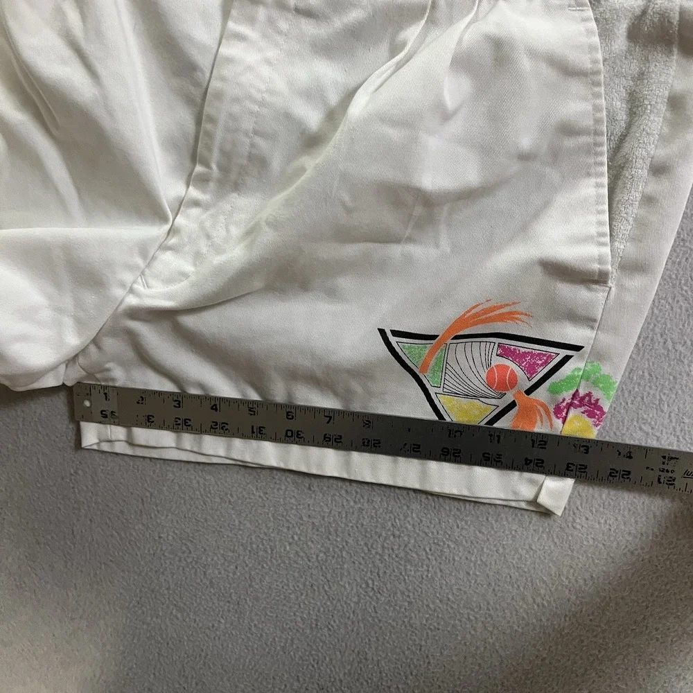 Vintage 70s 80s Slazenger Jimmy Connors Tennis Shorts White JC Sport Adult 38